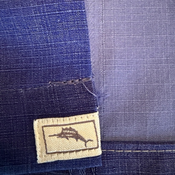 Tommy Bahama Men's Royal Blue Floral Silk Short Sleeve Button Down, Size Lage - Picture 8 of 12